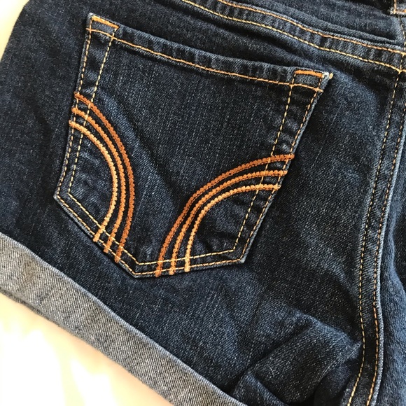 🏷️Buy 4 get 1 Free🏷️ Hollister Jean Shorts No Rips - Picture 5 of 6